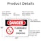 Signmission Flammable No Smoking Danger Sign, Aluminum, 24in W x 18in L, 2PK OS-2PACK-DS-A-1824-L-1824 - alternate 3
